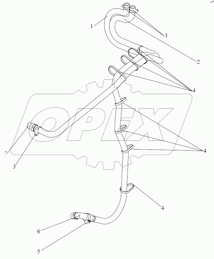  Трубопроводы отопителя