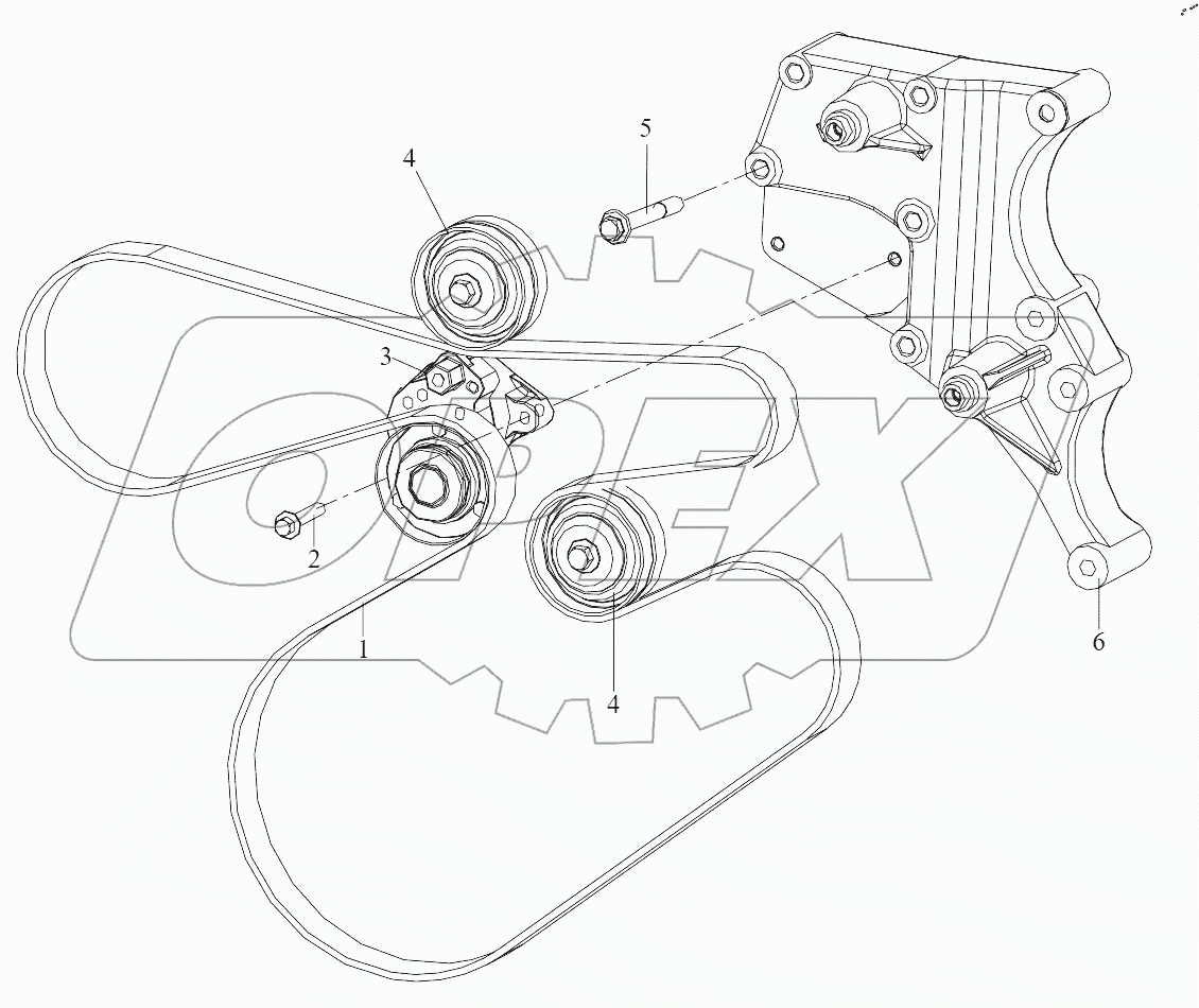  Натяжной шкив