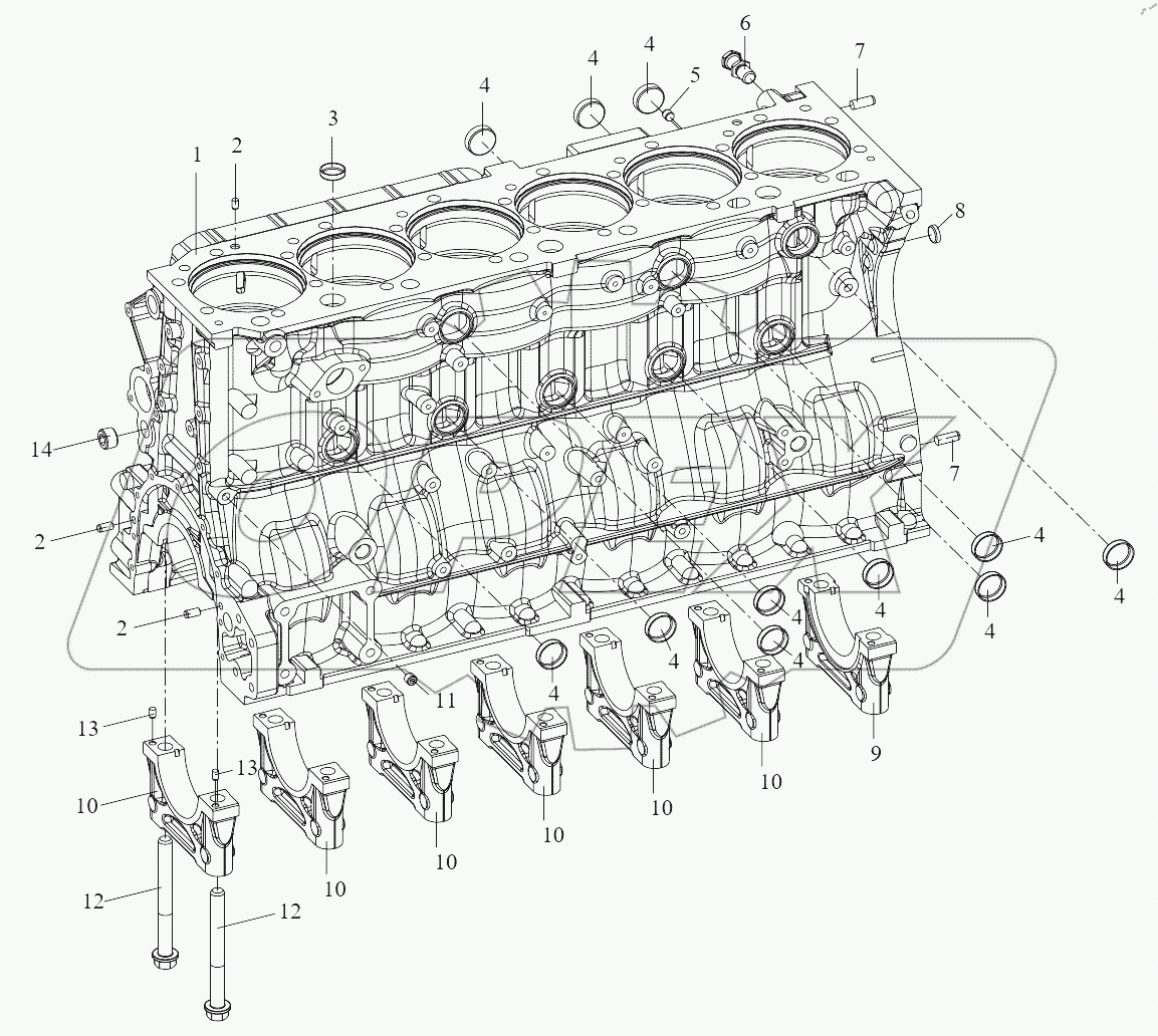  Блок цилиндров