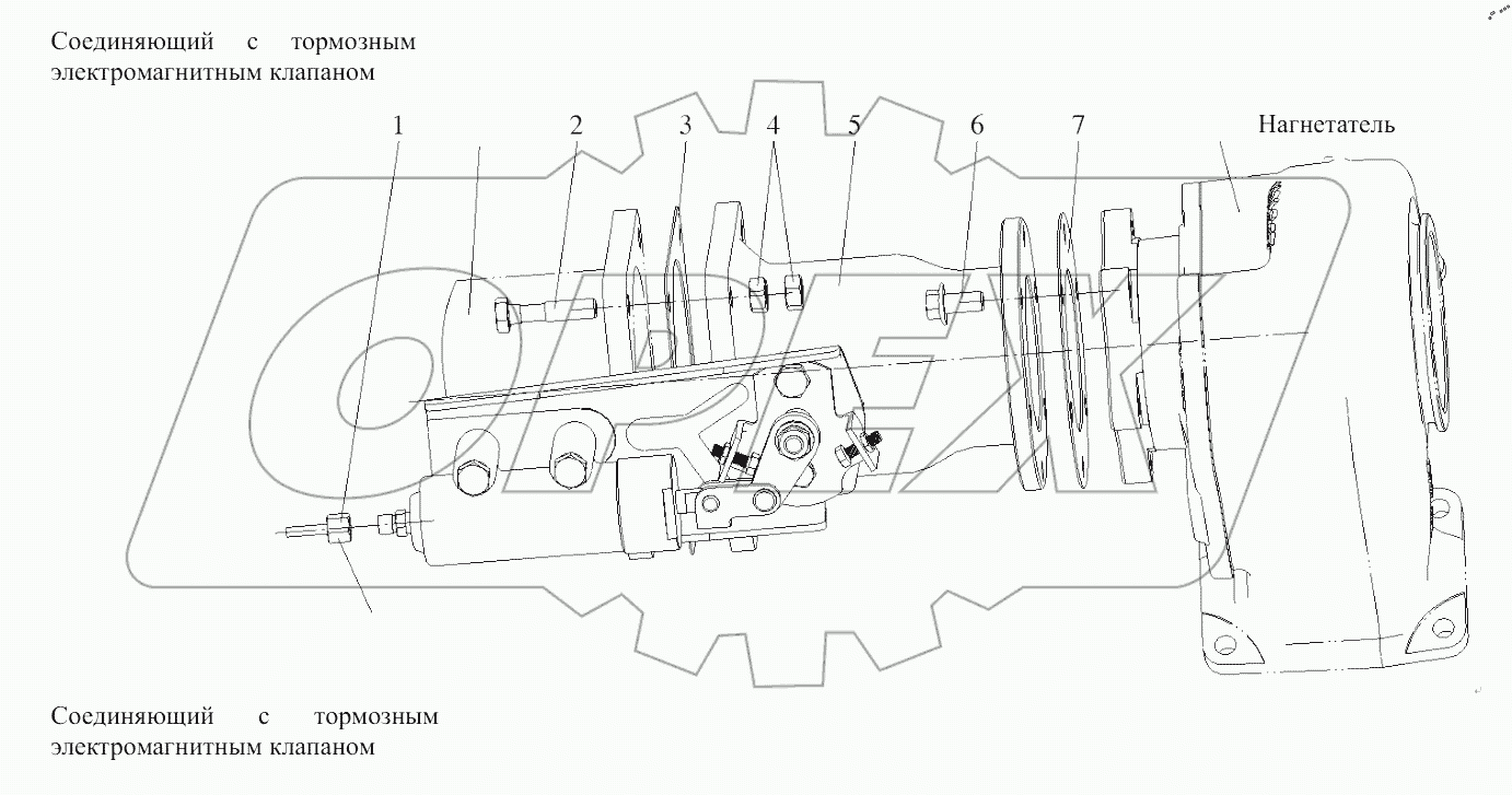  Клапан выхлопного тормоза