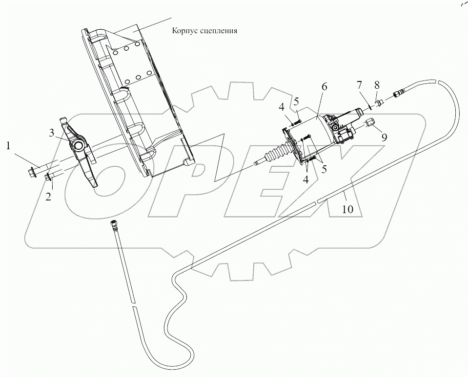  Механизм управления сцеплением