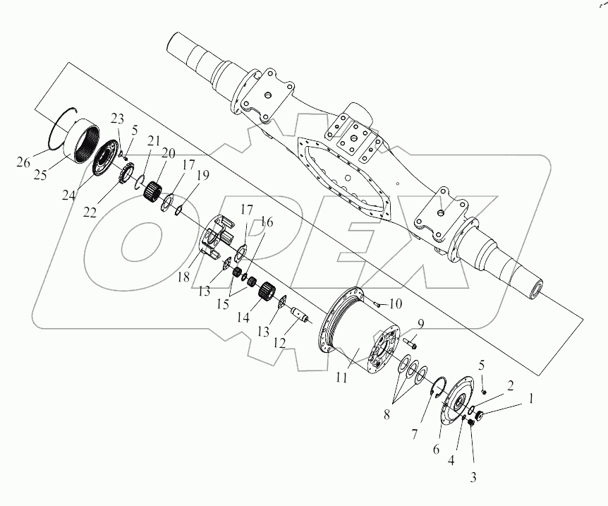  Колесный редуктор