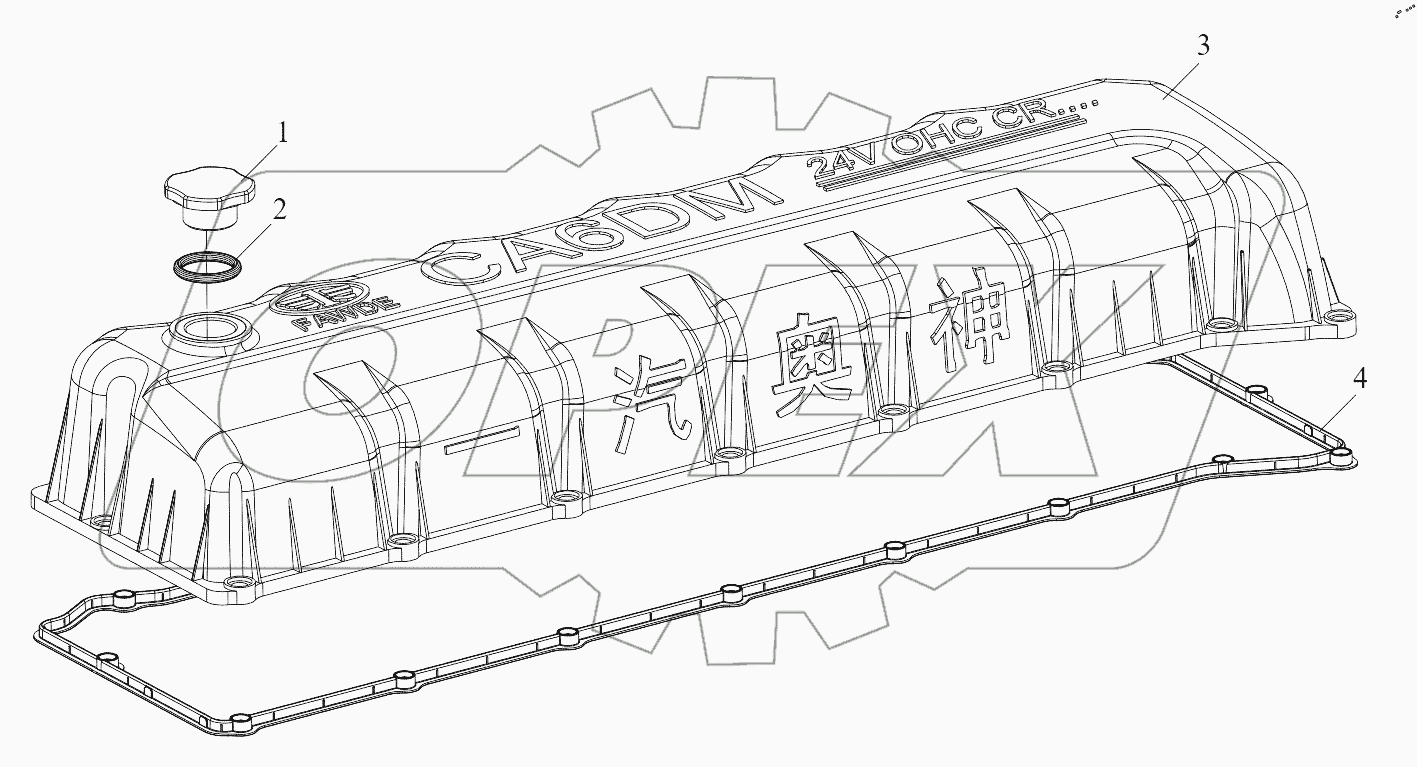  Крышка головки блока цилиндров