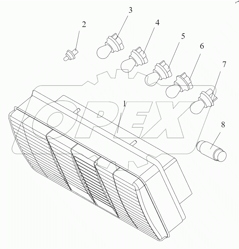  Задние комбинированные фонари