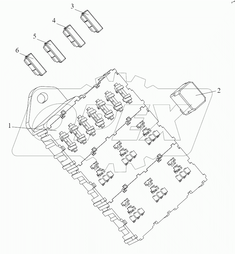  Блок предохранителей с реле 1