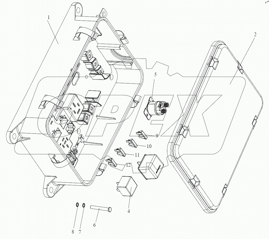  Распределительная коробка с комплектующими