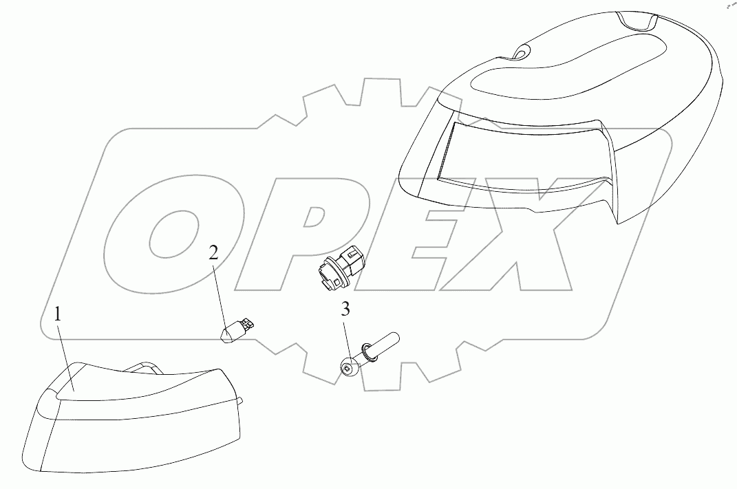  Передние габаритные фонари