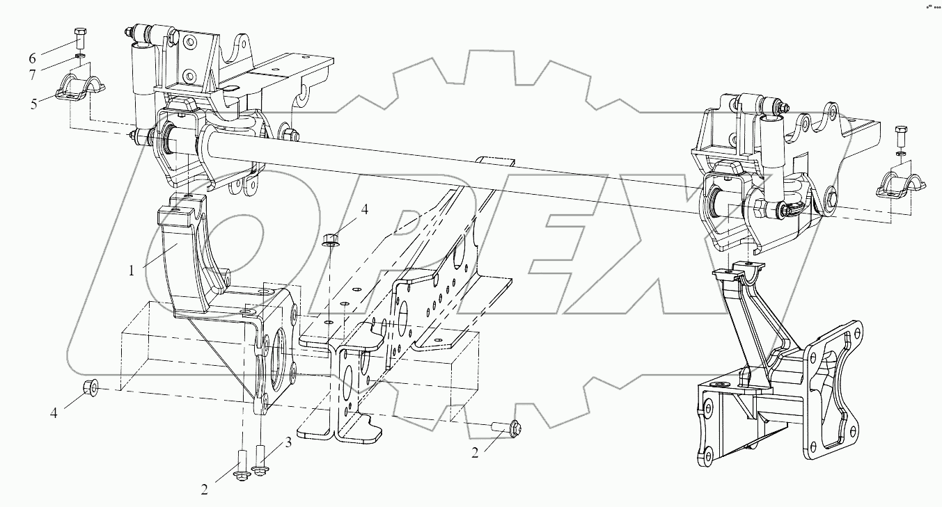  Переднее подвесное устройство кабины водителя (1)