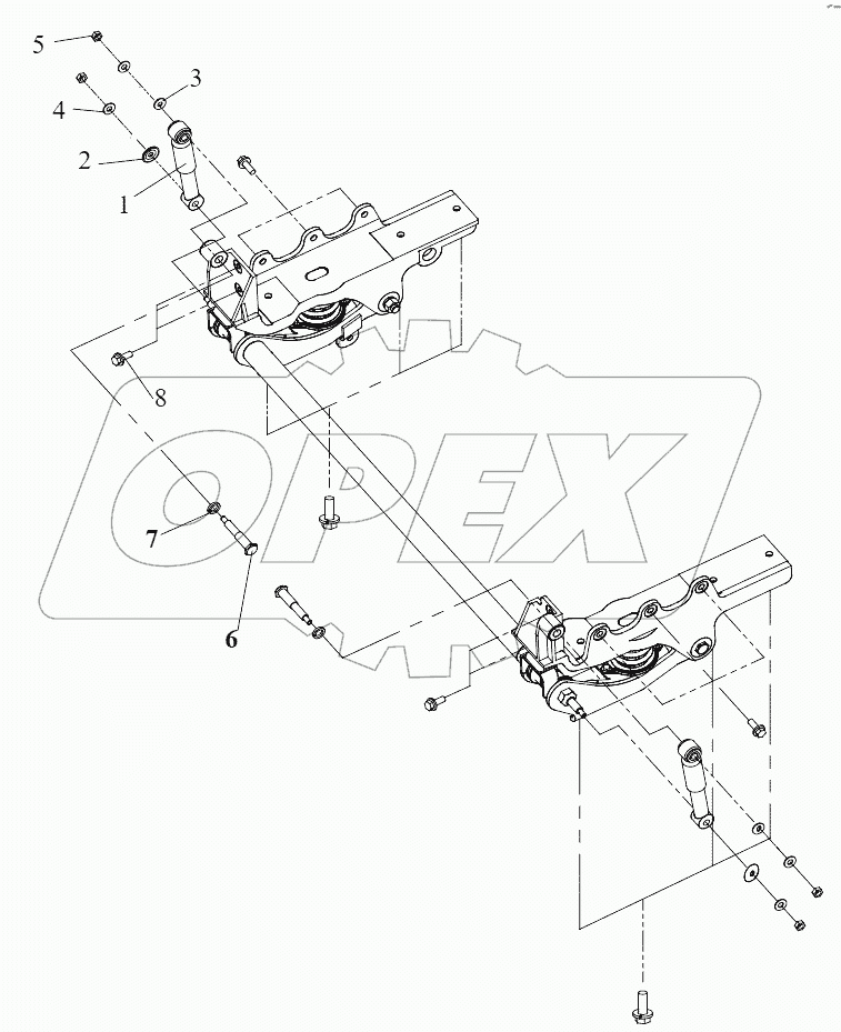  Переднее подвесное устройство кабины водителя (2)