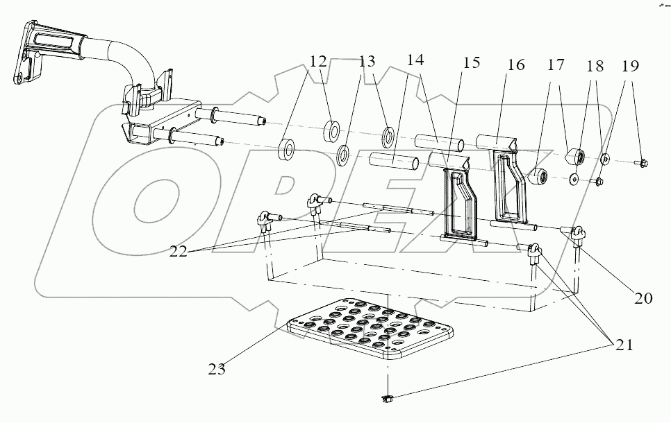  Ножная педаль и передний брызговик (2)