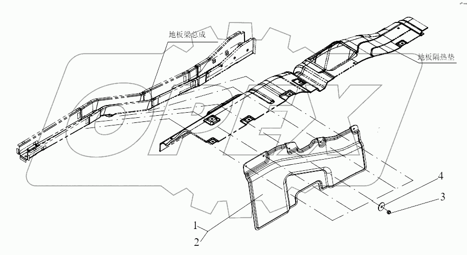  Боковая перегородка двигателя