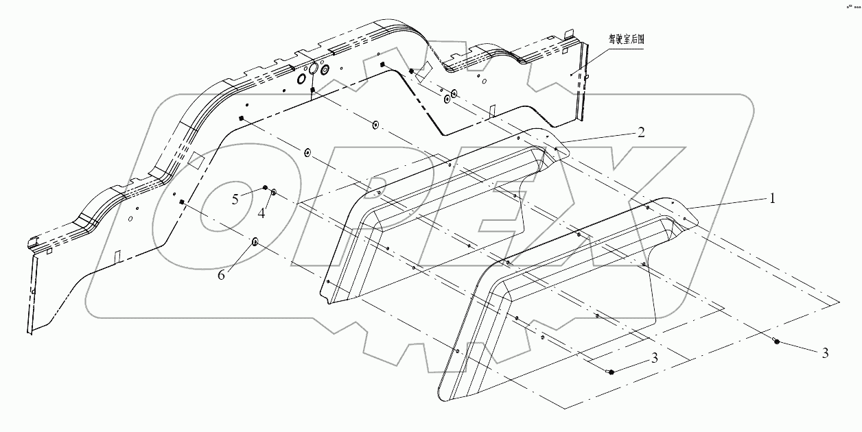  Задняя звукоизоляционная пластина двигателя