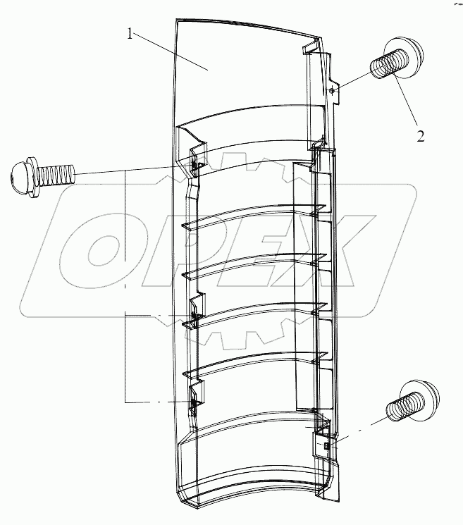  Боковой направляющий кожух