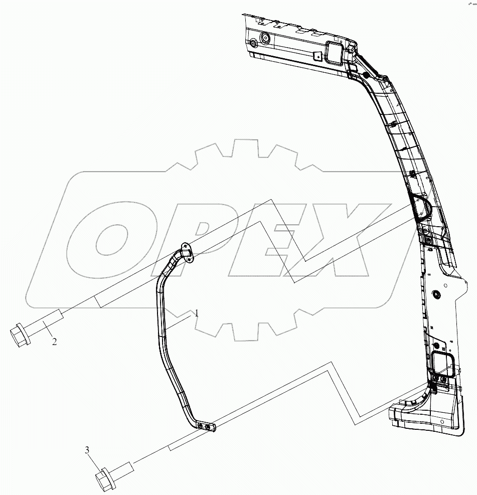  Передний подлокотник для подъема автомобиля