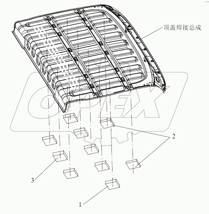  Узел защитной поверхности верхней крышки (1)