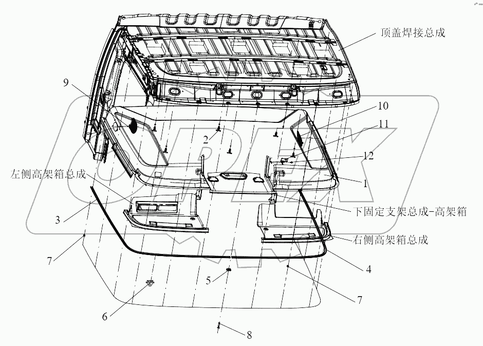  Узел защитной поверхности верхней крышки (2)