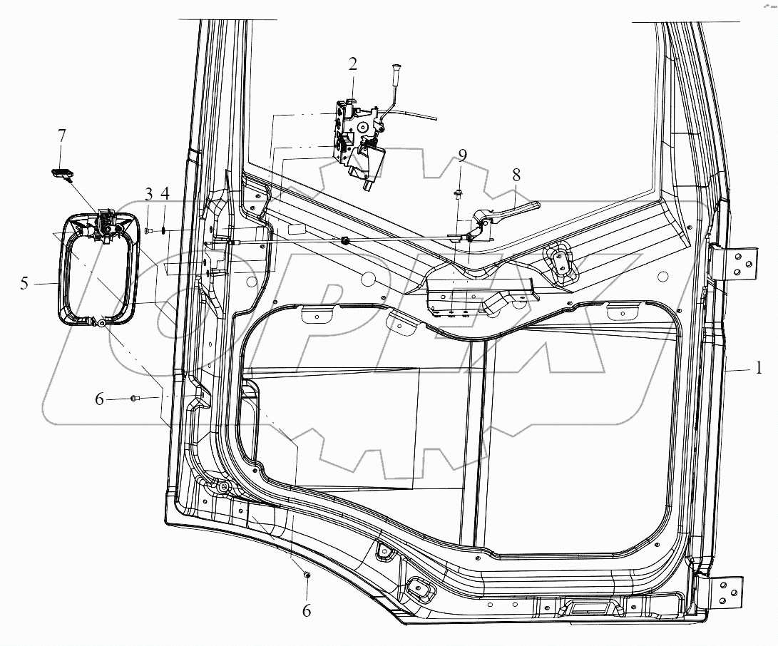  Электрический дверный замок двери