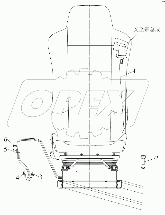  Сиденье водителя