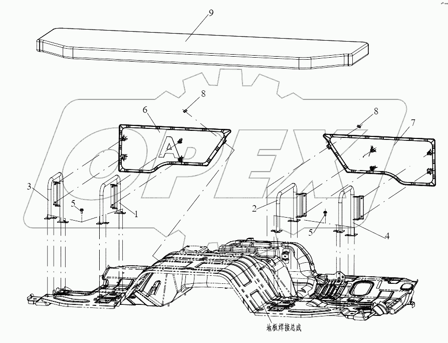  Узел нижнего спального места