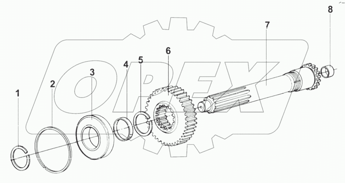  Вал 1 в сборе