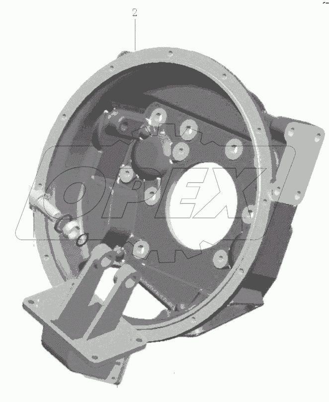  Корпус сцепления в сборе