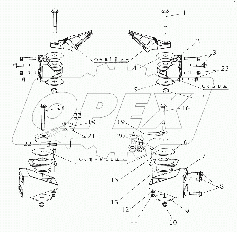  Подвеска двигателя