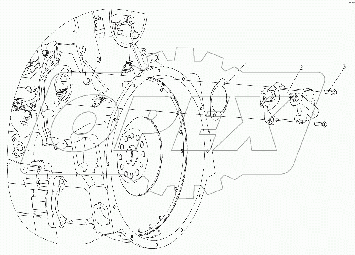  Силовой поворотный масляный насос