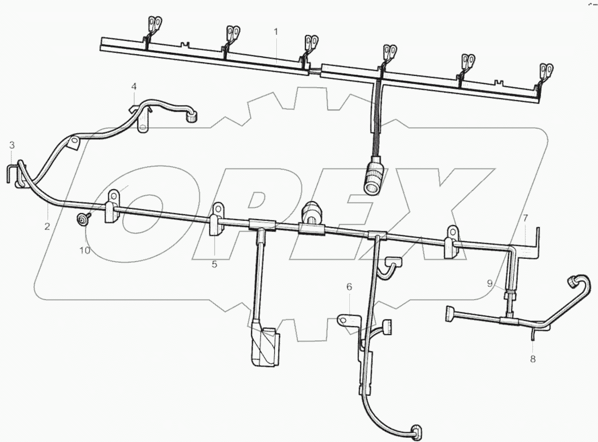  Жгут проводов двигателя