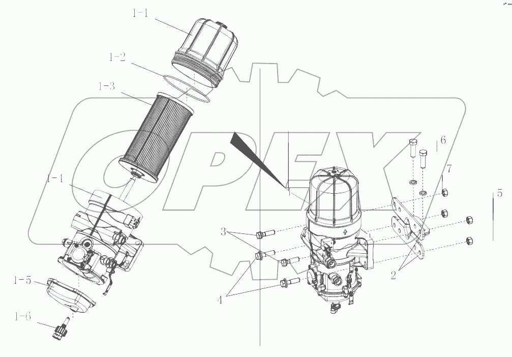  Топливный фильтр грубой очистки