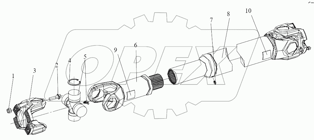  Приводной среднего моста