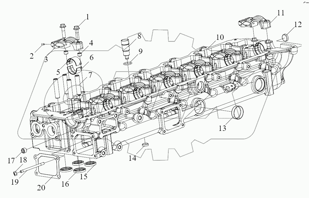  Крышка цилиндра
