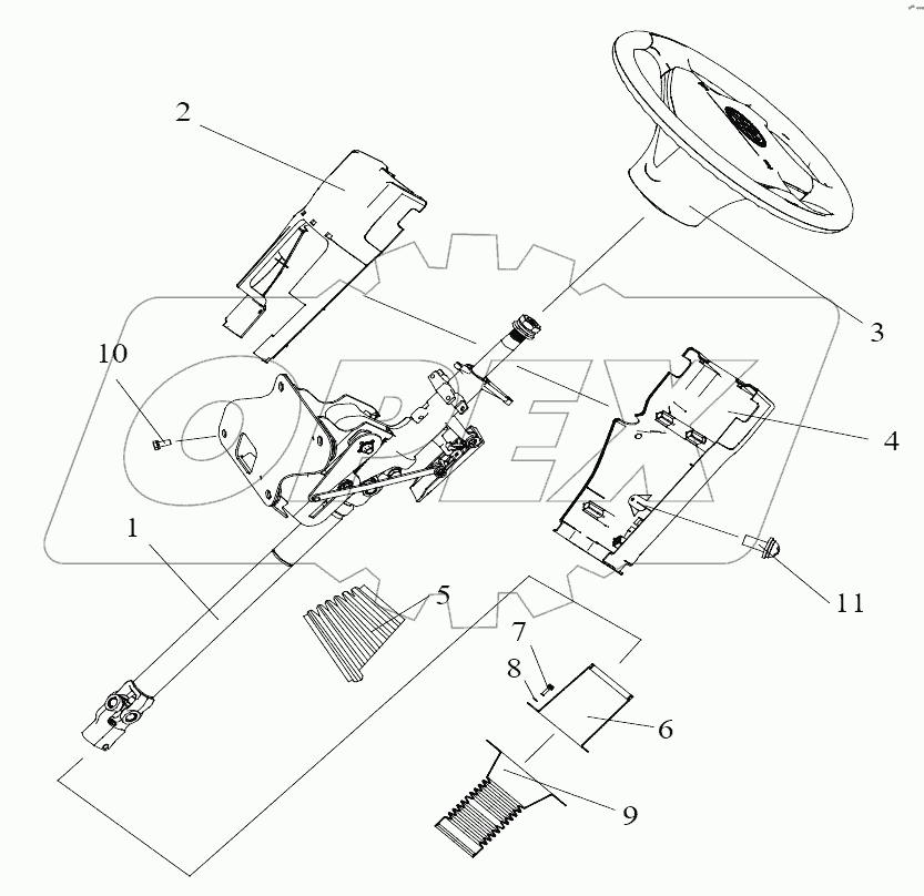  Рулевое управляющее и приводное устройство