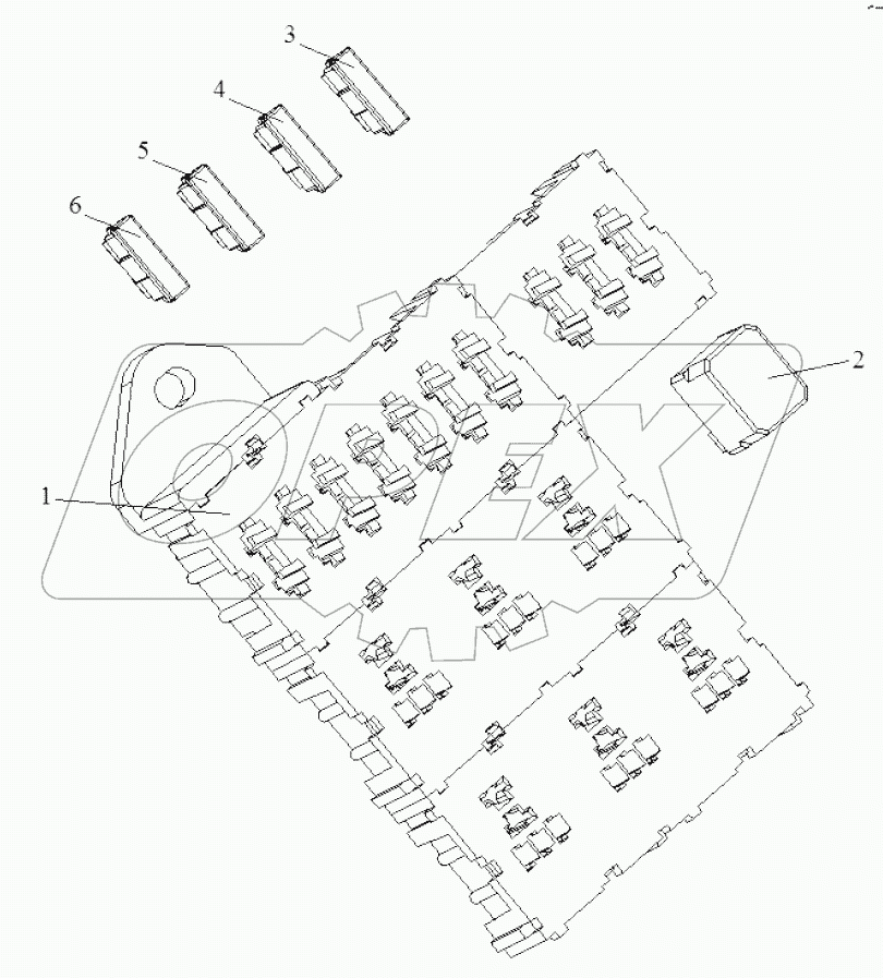  Коробка предохранителей 1-с реле