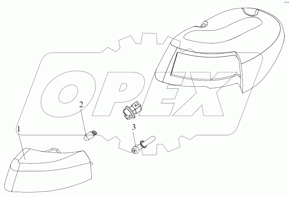  Передние габаритные фонари