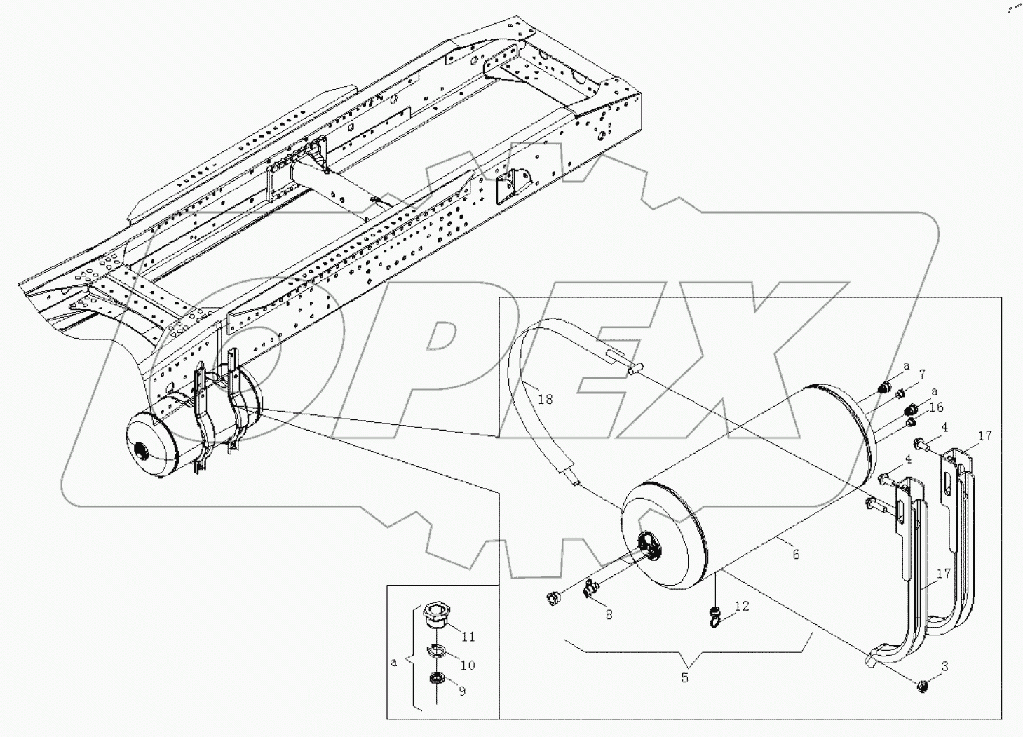  СХЕМА СИСТЕМЫ ГАЗОВОГО КОНТУРА АМТ