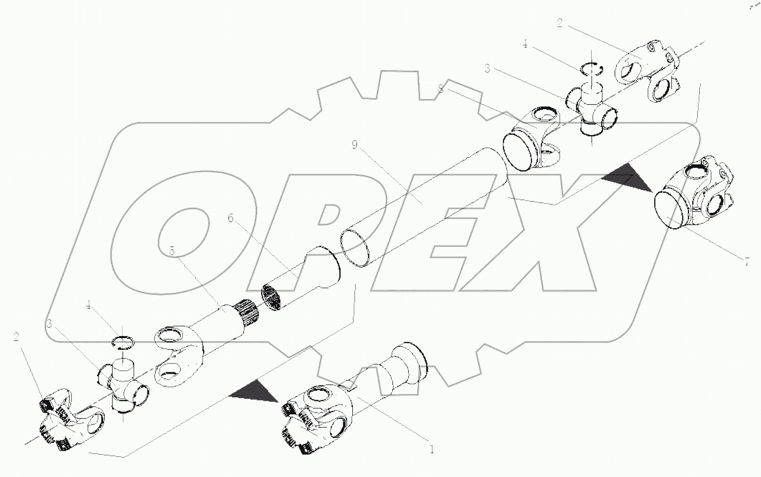  КАРДАННЫЙ ВАЛ ЗАДНЕГО МОСТА