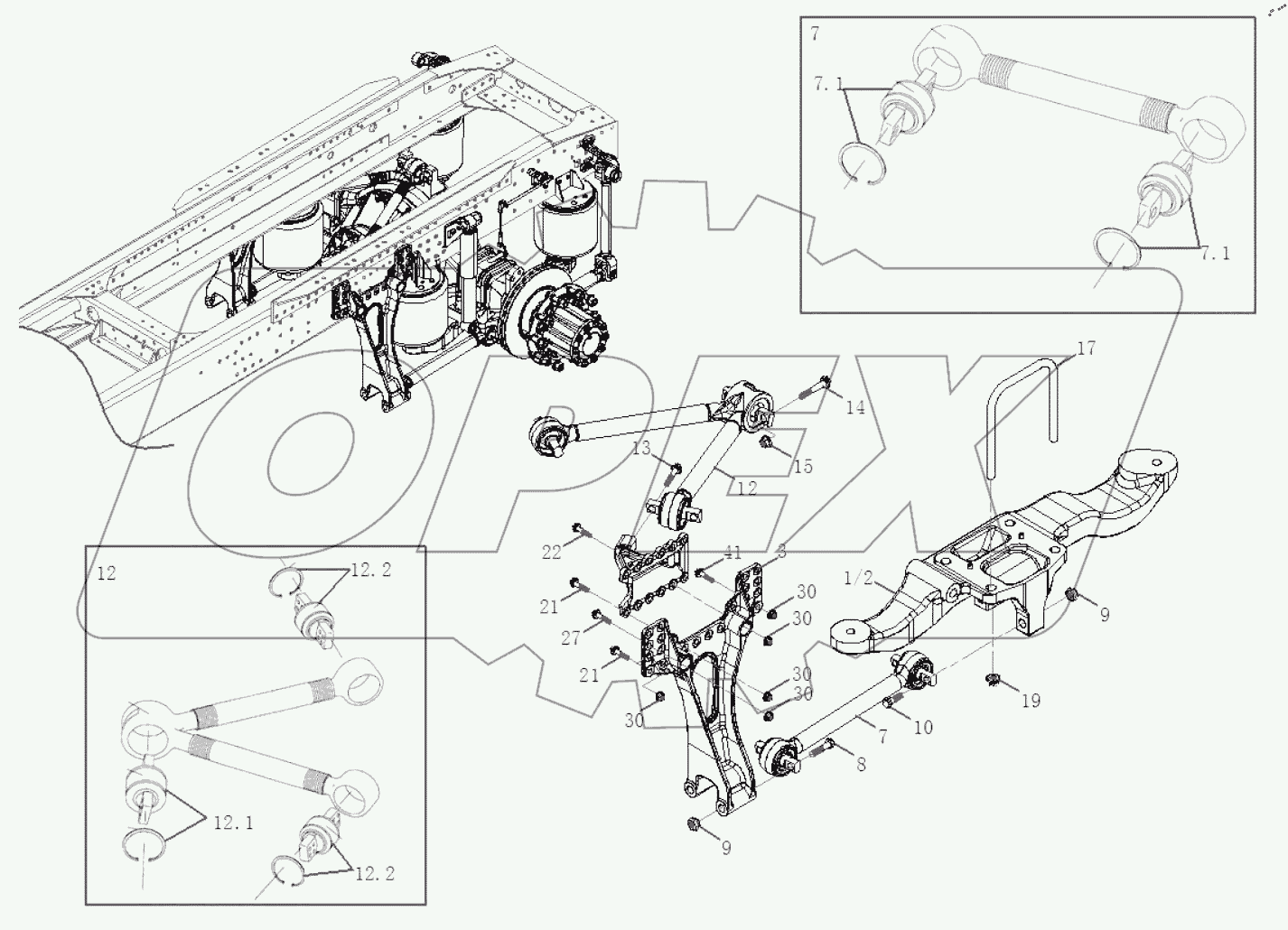  СХЕМА СТРОЕНИЯ ЗАДНЕЙ ПОДВЕСКИ