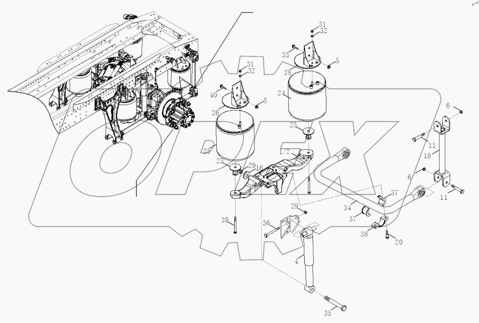  СХЕМА СТРОЕНИЯ ЗАДНЕЙ ПОДВЕСКИ