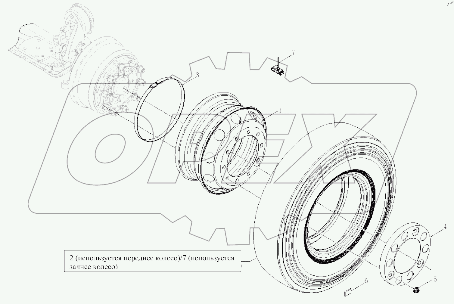  КОЛЕСО С ШИНОЙ В СБОРЕ