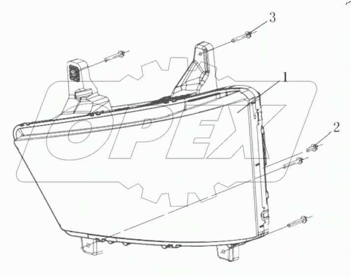  ПЕРЕДНЯЯ КОМБИНИРОВАННАЯ ФАРА В СБОРЕ