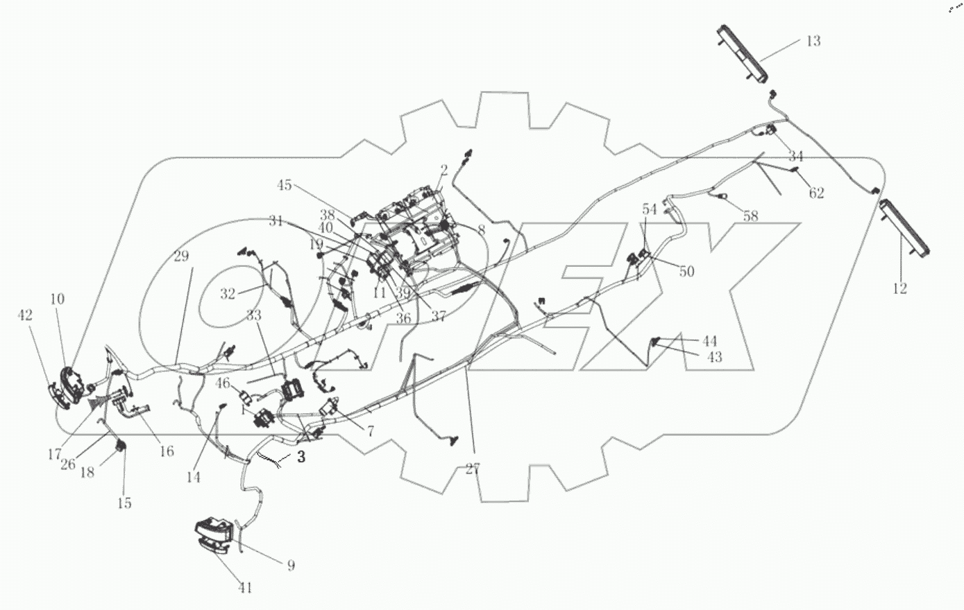 ЭЛЕКТРИЧЕСКАЯ СХЕМА ШАССИ