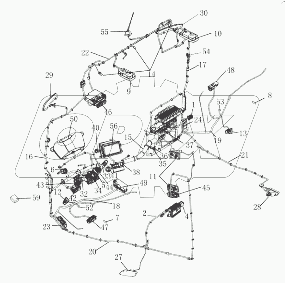  ЭЛЕКТРИЧЕСКАЯ СХЕМА КАБИНЫ