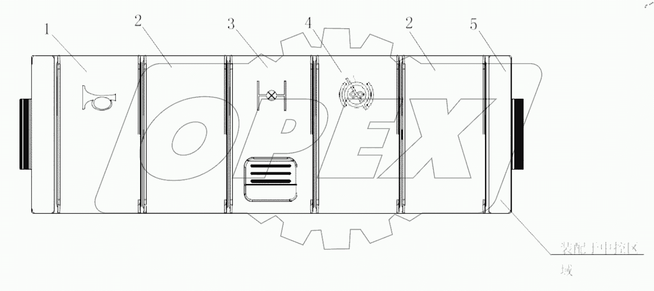  ПЯТИКАНАЛЬНЫЙ ФУНКЦИОНАЛЬНЫЙ ПЕРЕКЛЮЧАТЕЛЬ В СБОРЕ