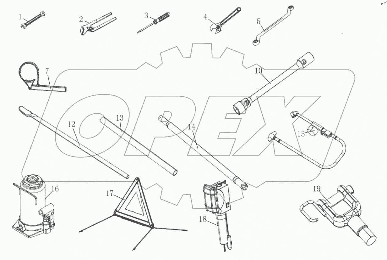  АВТОМОБИЛЬНЫЕ ИНСТРУМЕНТЫ И АКСЕССУАРЫ - СХЕМА