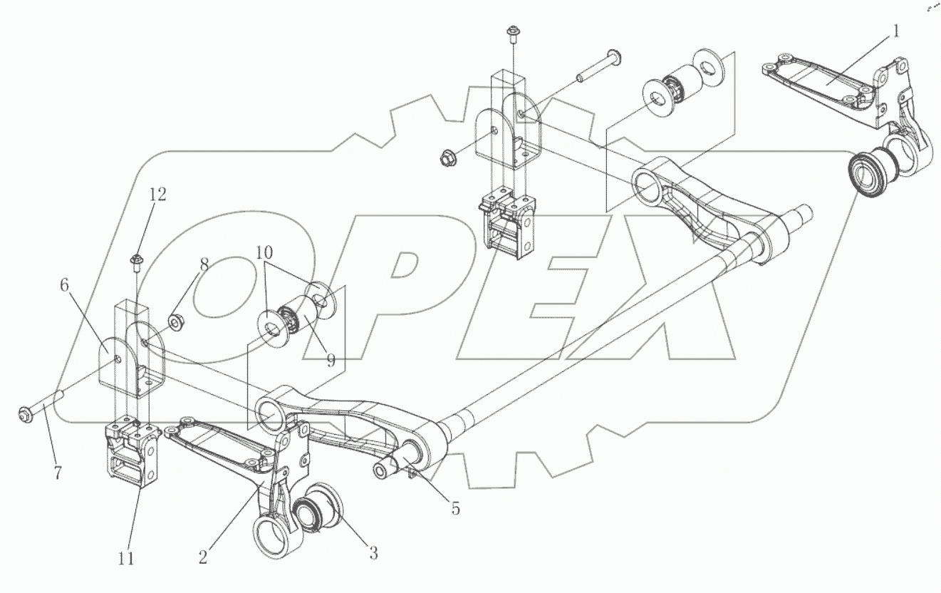  ПЕРЕДНЯЯ ПОДВЕСКА КАБИНЫ (II)