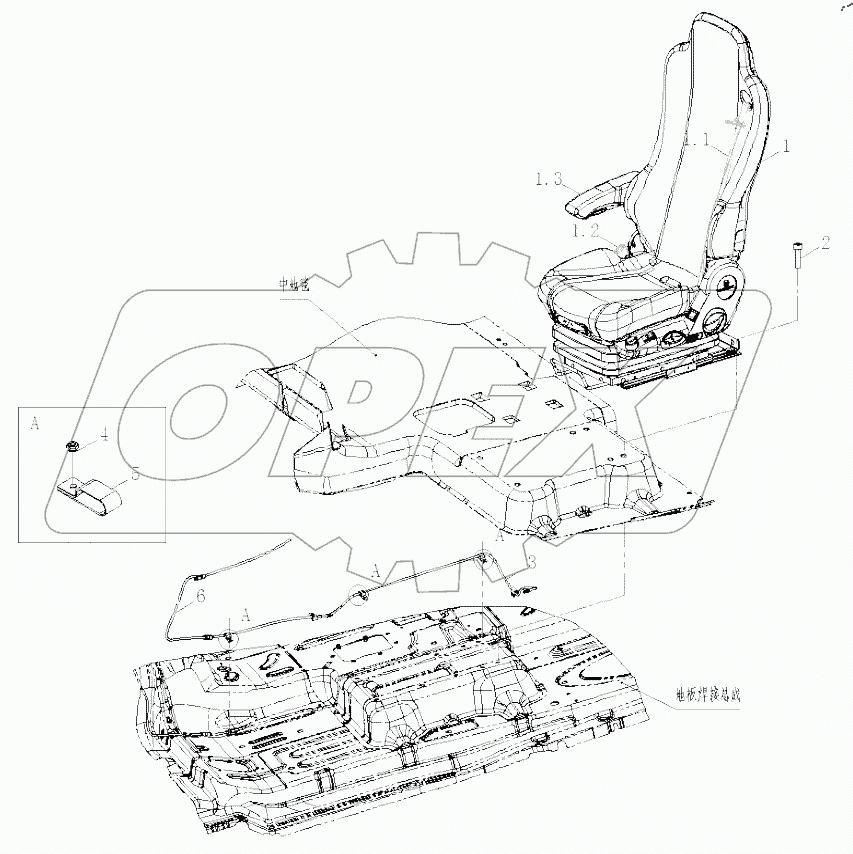  СИДЕНЬЕ ВОДИТЕЛЯ В СБОРЕ