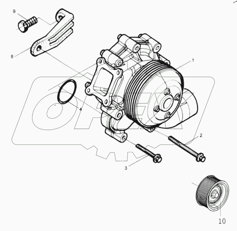  ВОДЯНОЙ НАСОС