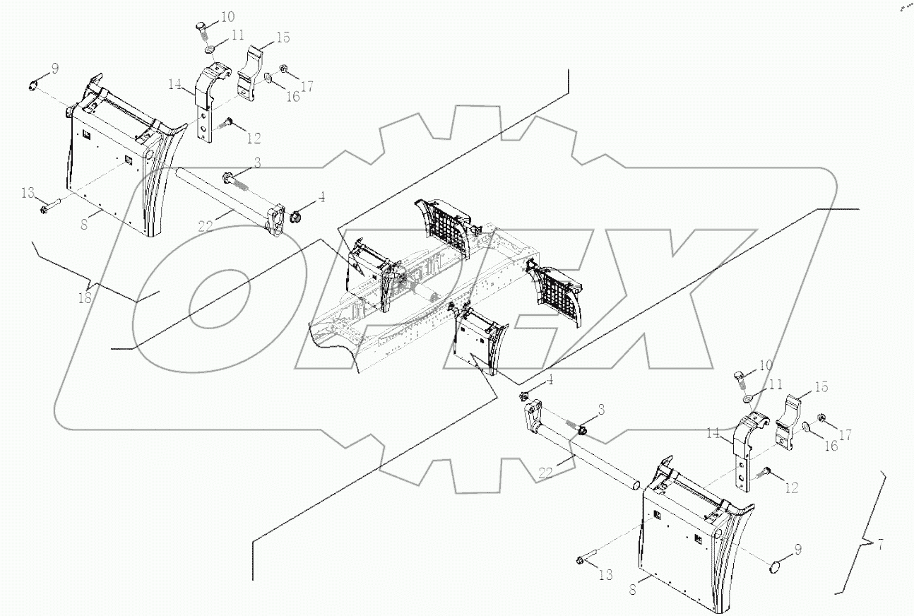  СХЕМА ЗАДНЕГО КРЫЛА