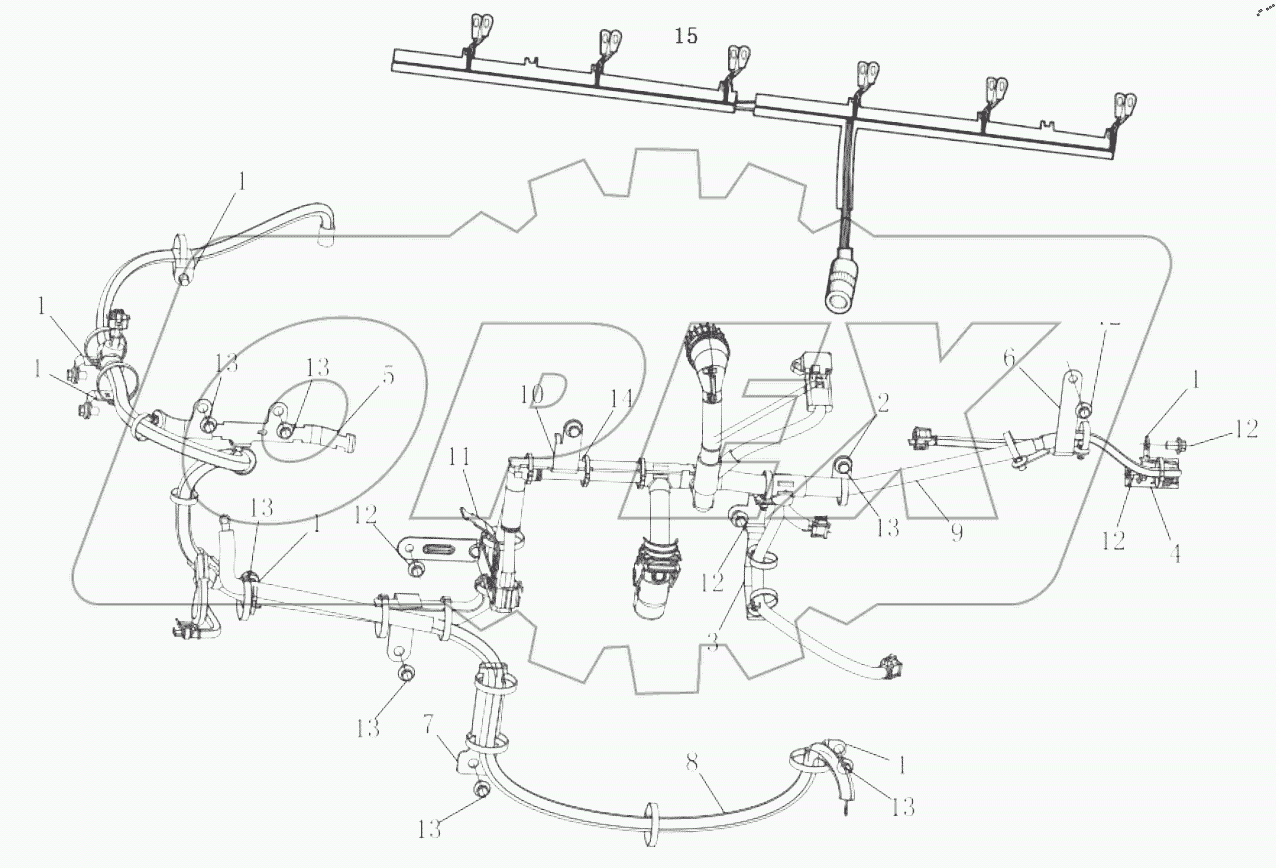  ЖГУТ ПРОВОДОВ ДВИГАТЕЛЯ
