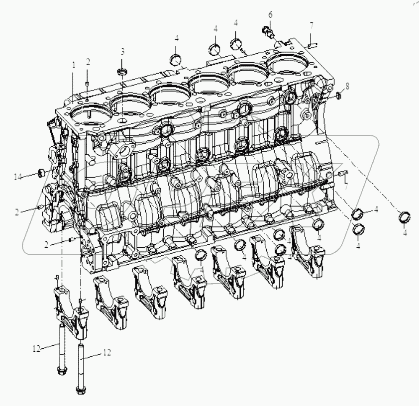  КОРПУС ЦИЛИНДРА В СБОРЕ